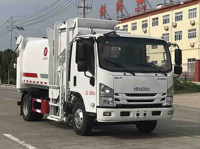 庆铃五十铃KV100餐厨垃圾车帝王环卫牌HDW5080TCAQL6型餐厨垃圾车