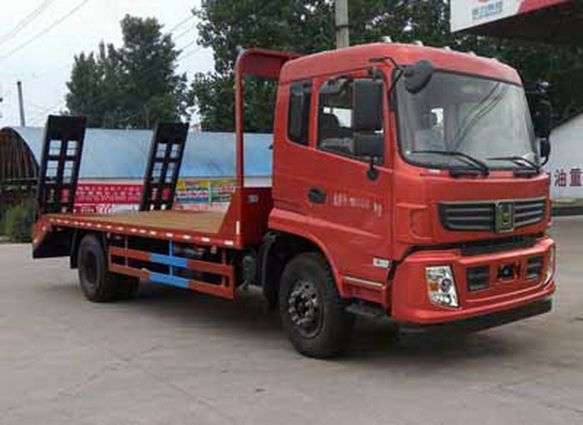 一汽凌河国五单桥平板运输车CLW5160TPBLH5挖掘机运输车