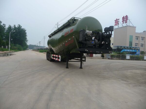 70立方低密度粉粒物料运输半挂车散装水泥罐车图片